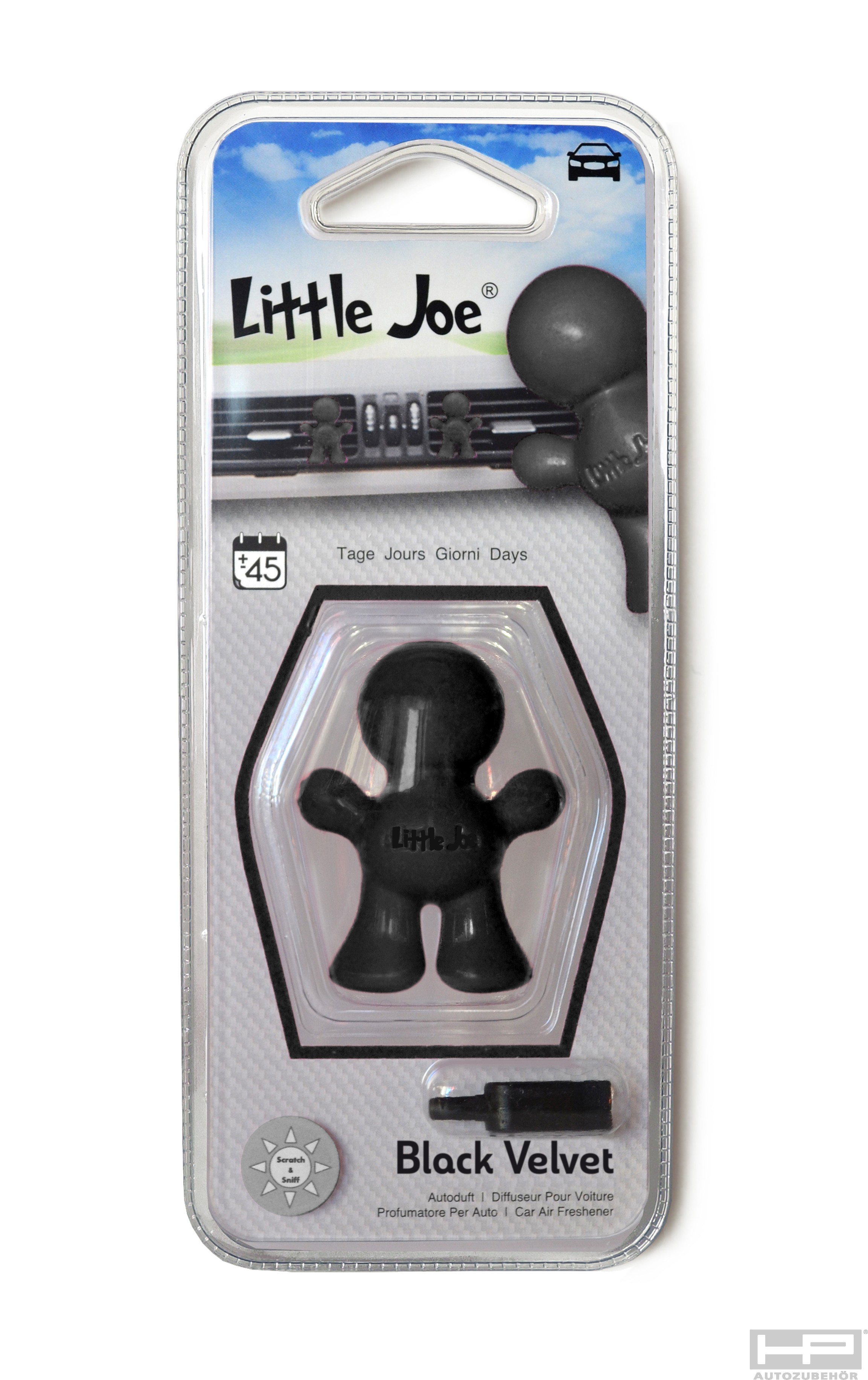 HPAUTO Lufterfrischer LittleJoe Black Velvet, Farbe Schwarz 88014 0.002KG