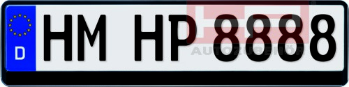 Hp-AutozubehöR Kennzeichenhalter Schwarz 18508