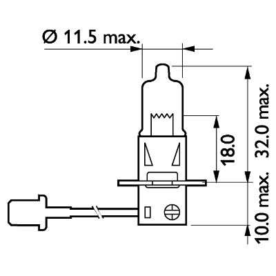 PHILIPS Glühlampe, Fernscheinwerfer 13336mdbvs2 für Volvo Iveco DAF Ford MAN Mercedes HYUNDAI RENAULT