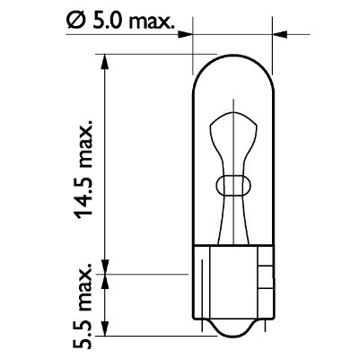 PHILIPS Glühlampe 13516cp Glassockellampe