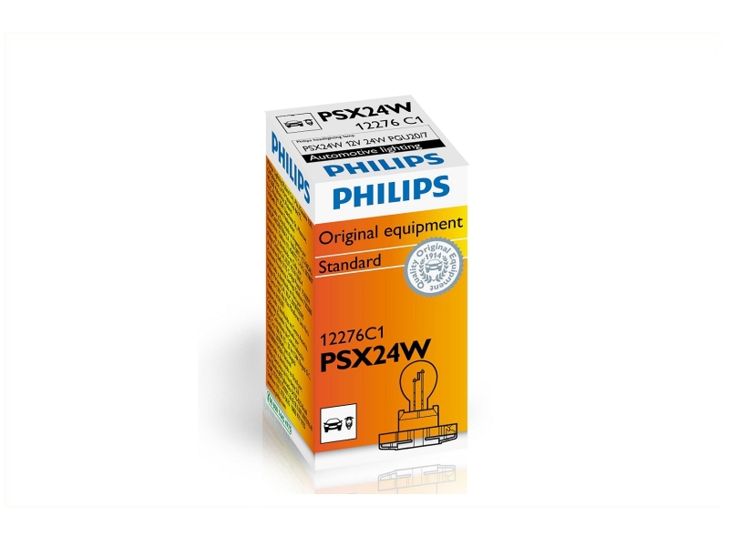 PHILIPS Glühlampe, Nebelschlussleuchte PSX24W (1 Stk.) 12276c1 für Peugeot TOYOTA