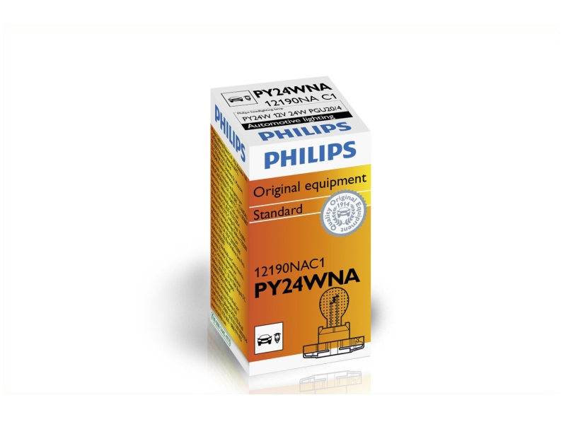 PHILIPS Glühlampe, Blinkleuchte PY24W (1 Stk.) 12190nac1