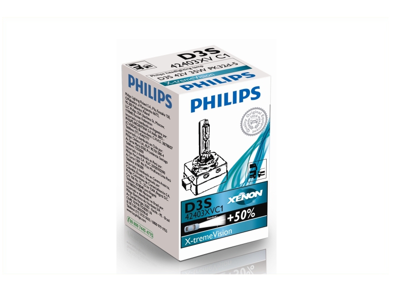 PHILIPS Glühlampe, Fernscheinwerfer D3S X-tremeVision gen2 35W (1 Stk.) 42403xv2c1 für Ford Fiat Volvo VAG JEEP Porsche Skoda LAND ROVER