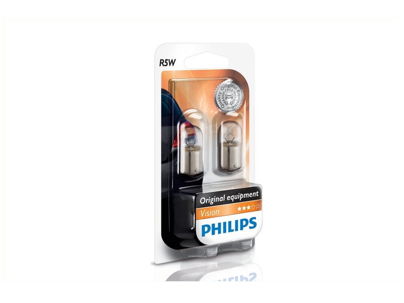PHILIPS Glühlampe, Innenraumleuchte R5W BA15s (2 Stk.) 12821b2 Kugellampe für LAND ROVER Citroën Volvo Iveco DAF Vaughall BMW (BRILLIANCE) GENERA