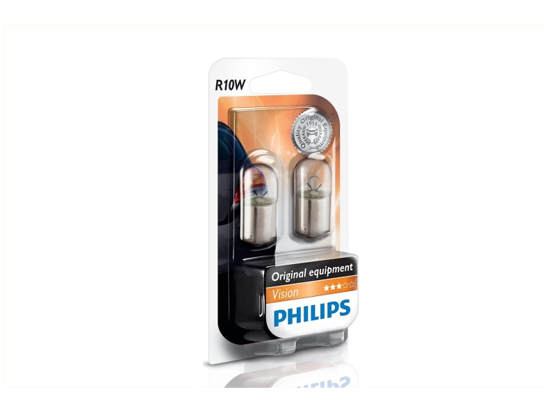 PHILIPS Glühlampe, Leseleuchte R10W (2 Stk.) 12814b2 Kugellampe für Volvo DAF Vaughall BMW Ford Iveco HOLDEN Mercedes VAG MAN RENAULT VW LAND RO