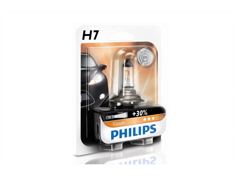 PHILIPS Glühlampe, Abbiegescheinwerfer H7 Vision 55W (1 Stk.) 12972prb1 für YAMAHA Citroën Volvo DAF Opel ALFA ROMEO GM Vaughall Iveco VW