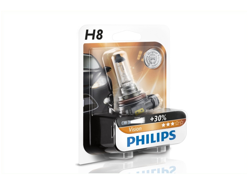 PHILIPS Glühlampe H8 Vision 35W (1 Stk.) 12360b1 für Audi VAG BMW