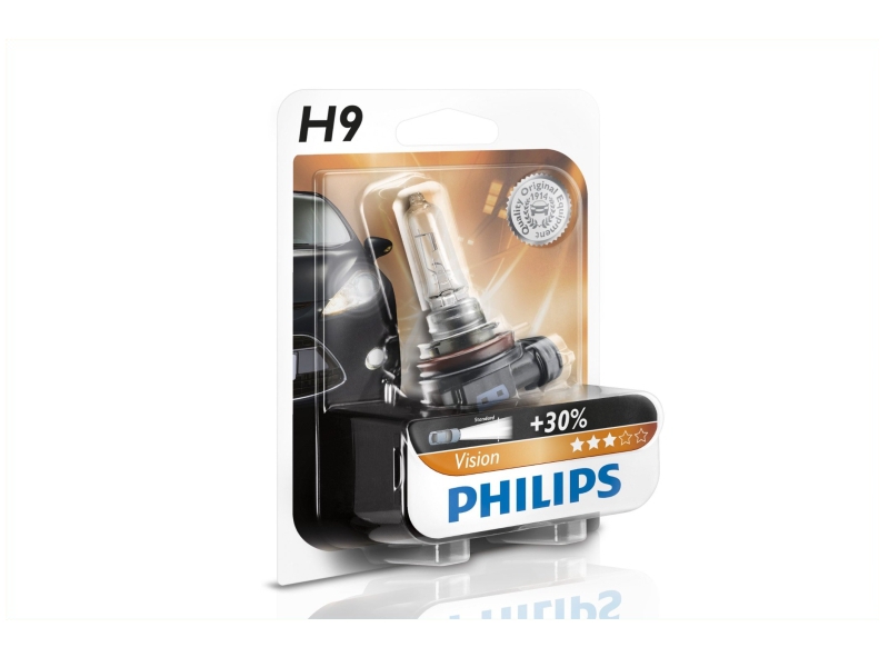 PHILIPS Glühlampe H9 Vision 65W (1 Stk.) 12361b1 für TATA VW FREIGHTLINER Mercedes
