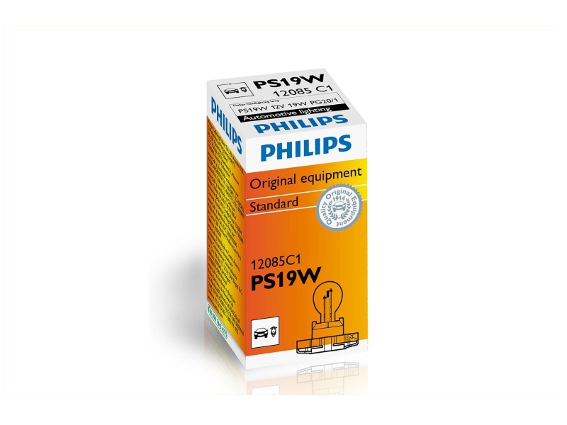 PHILIPS Glühlampe, Nebelschlussleuchte PS19W (1 Stk.) 12085c1 für NISSAN VW