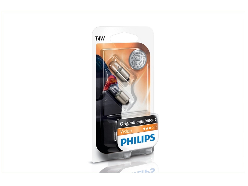 PHILIPS Glühlampe, Einstiegsleuchte T4W (2 Stk.) 12929b2 Kugellampe für Volvo HOBBYCAR DAF Opel TRIUMPH Vaughall Iveco Mercedes GM A