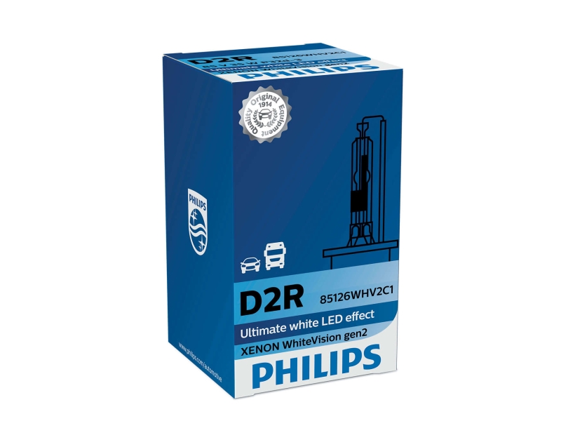 PHILIPS Glühlampe D2R White Vision gen2 35W (1 Stk.) 85126whv2c1 für Volvo MAN Citroën LEXUS Mercedes RENAULT