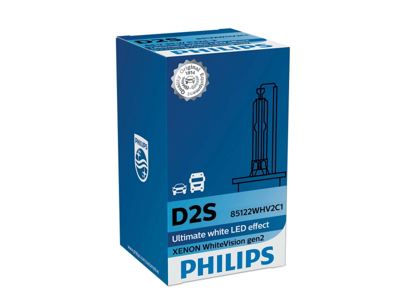 PHILIPS Glühlampe, Fernscheinwerfer D2S White Vision gen2 35W (1 Stk.) 85122whv2c1 für Volvo DAF Opel BMW (BRILLIANCE) Fiat Iveco TATA VW Citroën