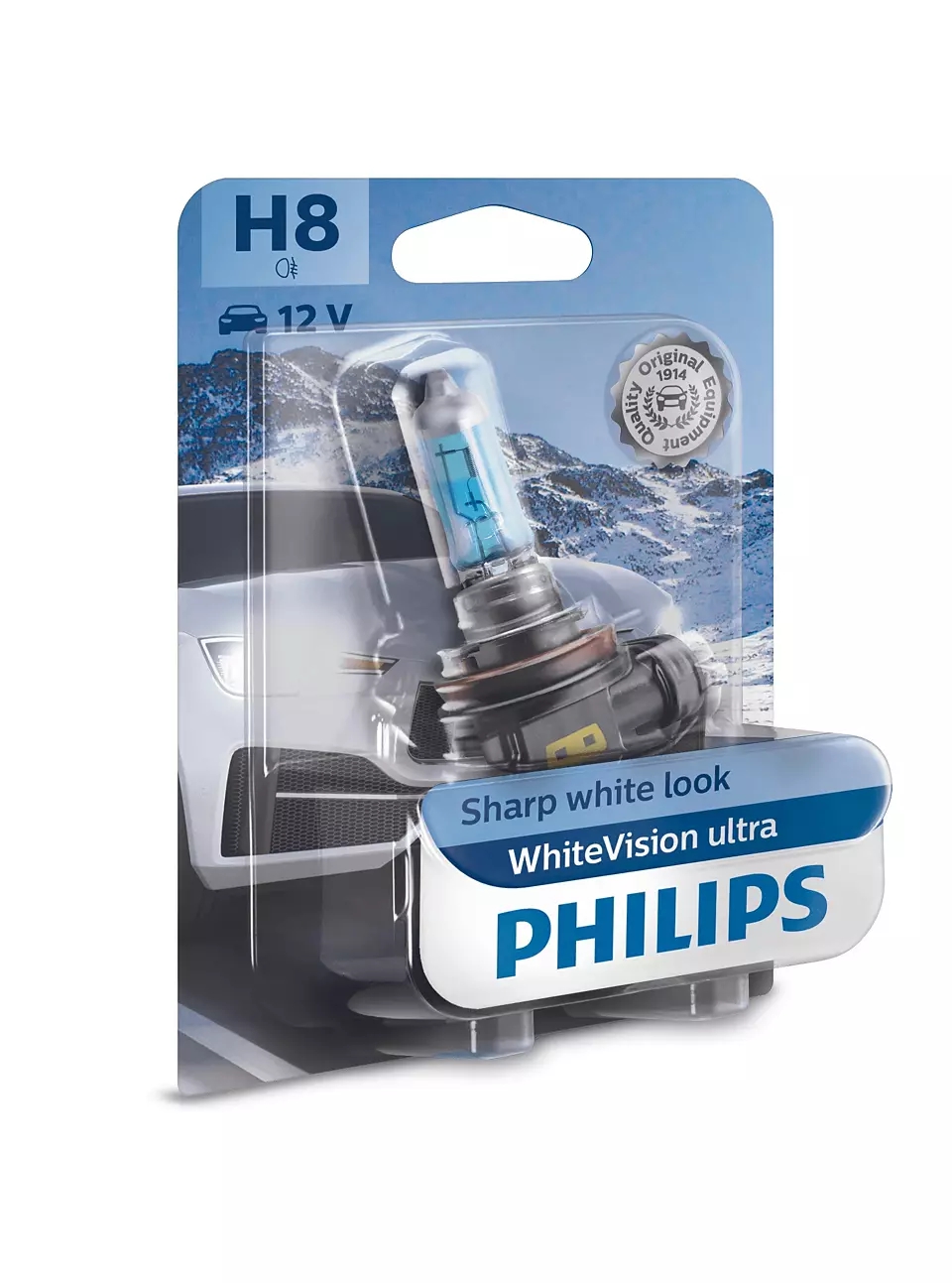 PHILIPS Glühlampe H8 WhiteVision ultra (1 Stk.) 12360wvub1 für Audi VAG BMW
