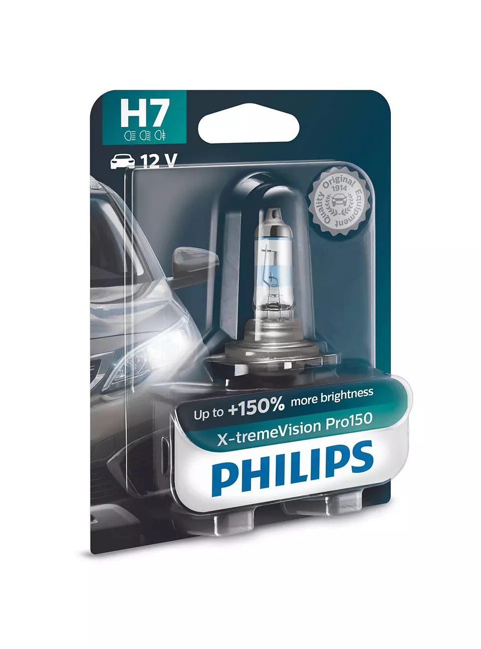 PHILIPS Glühlampe, Hauptscheinwerfer H7 X-tremeVision Pro150 (1 Stk.) 12972xvpb1 für YAMAHA Citroën Volvo DAF Opel ALFA ROMEO GM Vaughall