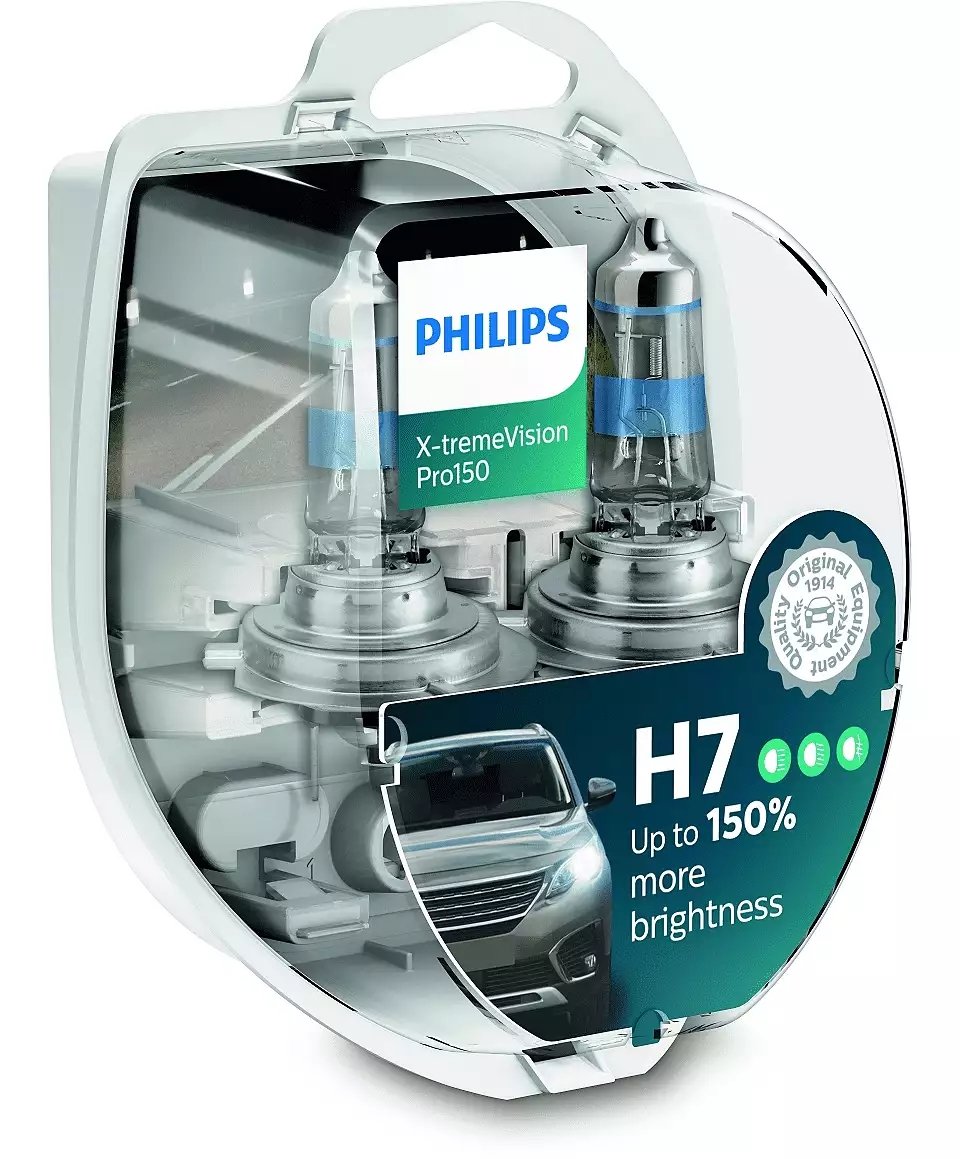 PHILIPS Glühlampe H7 X-tremeVision Pro150 (2 Stk.) 12972xvps2 für YAMAHA Citroën Volvo DAF Opel ALFA ROMEO GM Vaughall Iveco VW BMW PORSC