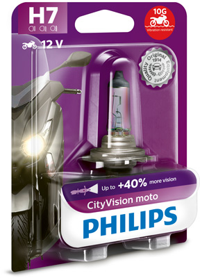 PHILIPS Glühlampe, Fernscheinwerfer CityVision Moto 12972ctvbw für YAMAHA Citroën Peugeot Volvo DAF Opel ALFA ROMEO GM Vaughall Iveco VW