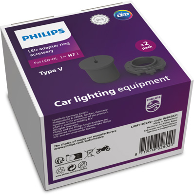 PHILIPS Lampenfassung, Hauptscheinwerfer Adaptor rings type V 11022x2