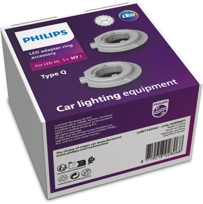 PHILIPS Lampenfassung, Hauptscheinwerfer Adaptor rings type Q 11024x2
