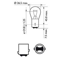 PHILIPS Glhlampe, Blinkleuchte, Art.-Nr. 12499CP