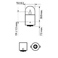 PHILIPS Glühlampe, Schlussleuchte f&uuml;r VW POLO IV (9N_, 9A_), Art.-Nr. 12821CP