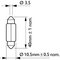 PHILIPS Glhlampe, Handschuhfachleuchte, Art.-Nr. 12866CP