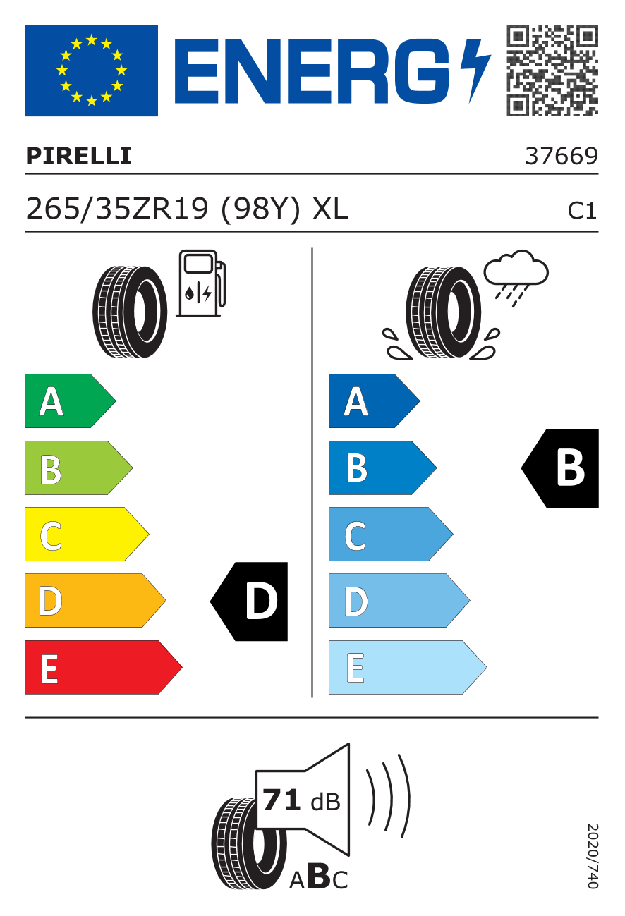 Pirelli P Zero PZ4 SC ( 265/35 ZR19 (98Y) XL ALP, mit Felgenschutz (MFS) ) - Bild 9