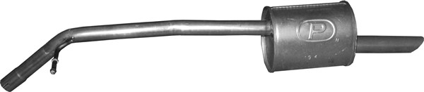 Polmo Endschalldämpfer Hinten 19.41 Für Peugeot