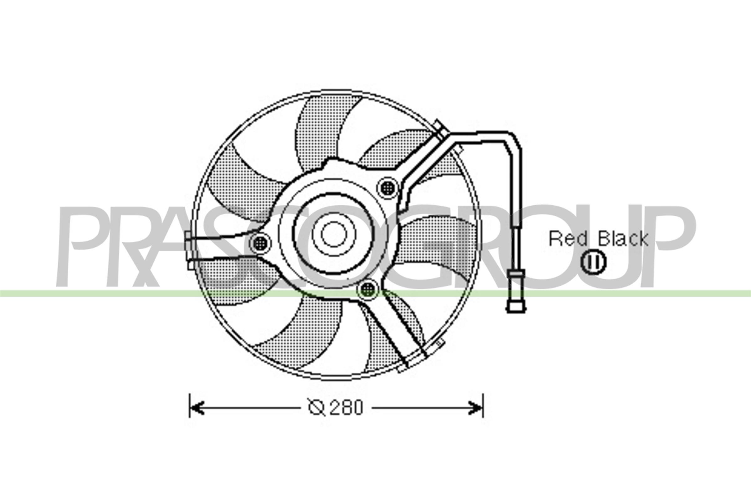 PRASCO Lüfter, Motorkühlung ad017f001 für VW Audi