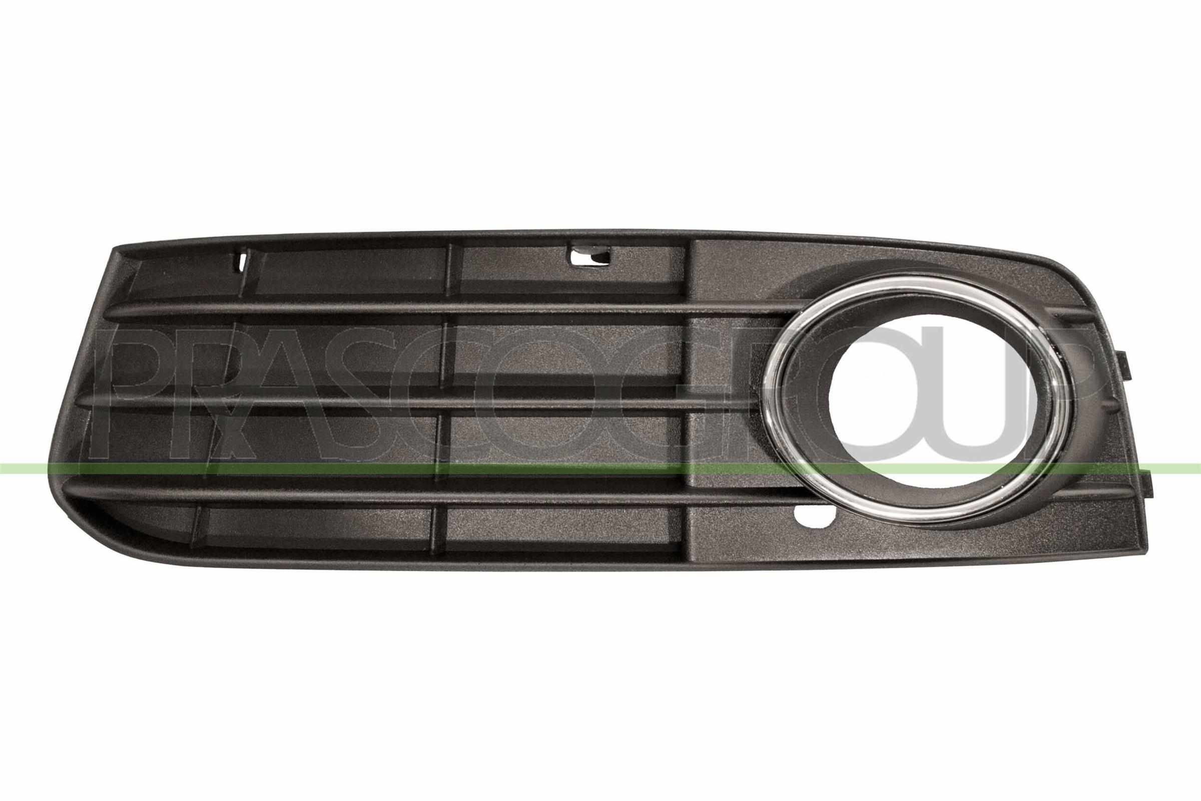PRASCO Lüftungsgitter, Stoßfänger AD0242144 links schwarz für AUDI 8K0807681C01C 8K0807681A