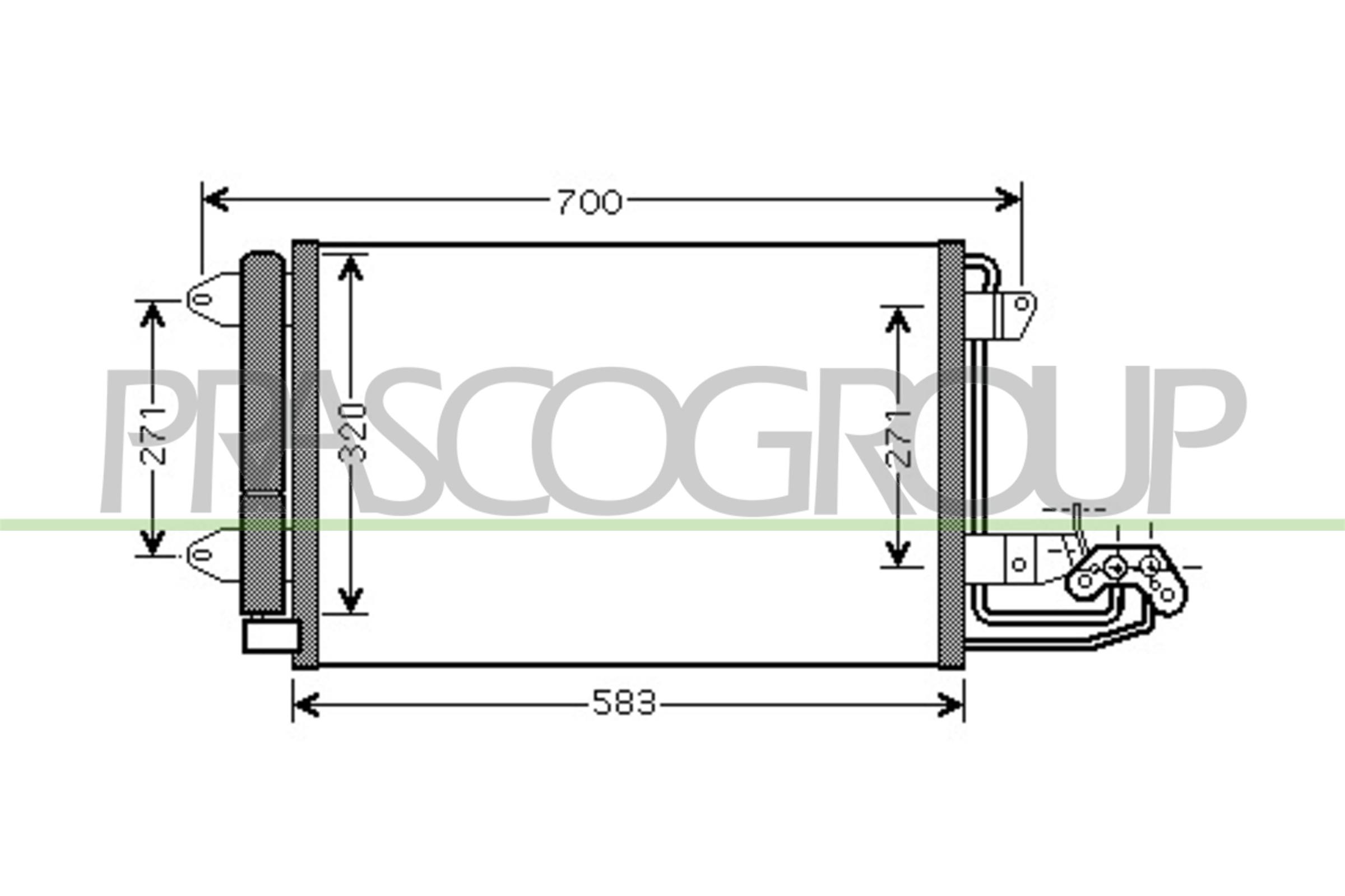 Prasco Kondensator, Klimaanlage Ad320c001 Für Vw Audi