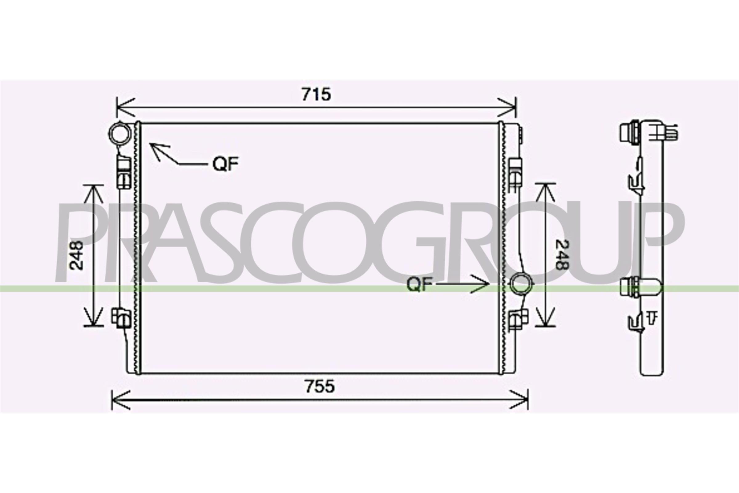 Prasco Kühler, Motorkühlung Ad324r001 Für Audi