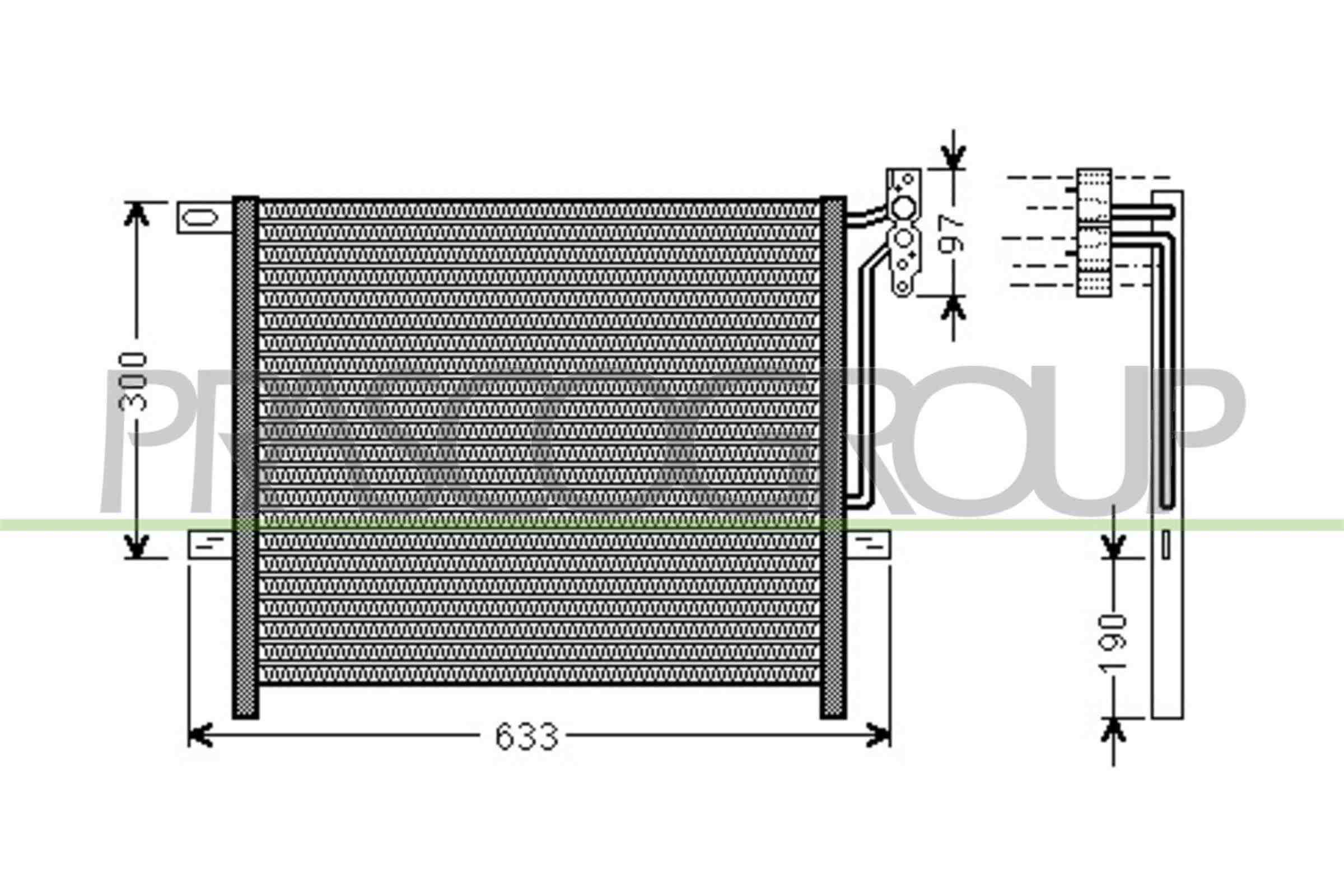 Prasco Kondensator, Klimaanlage Bm802c001 Für Bmw