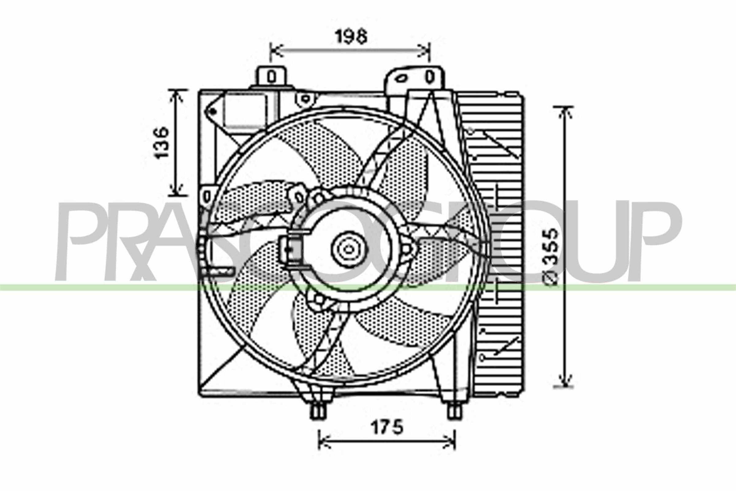 PRASCO Lüfter, Motorkühlung ci304f004 für Peugeot Citroën