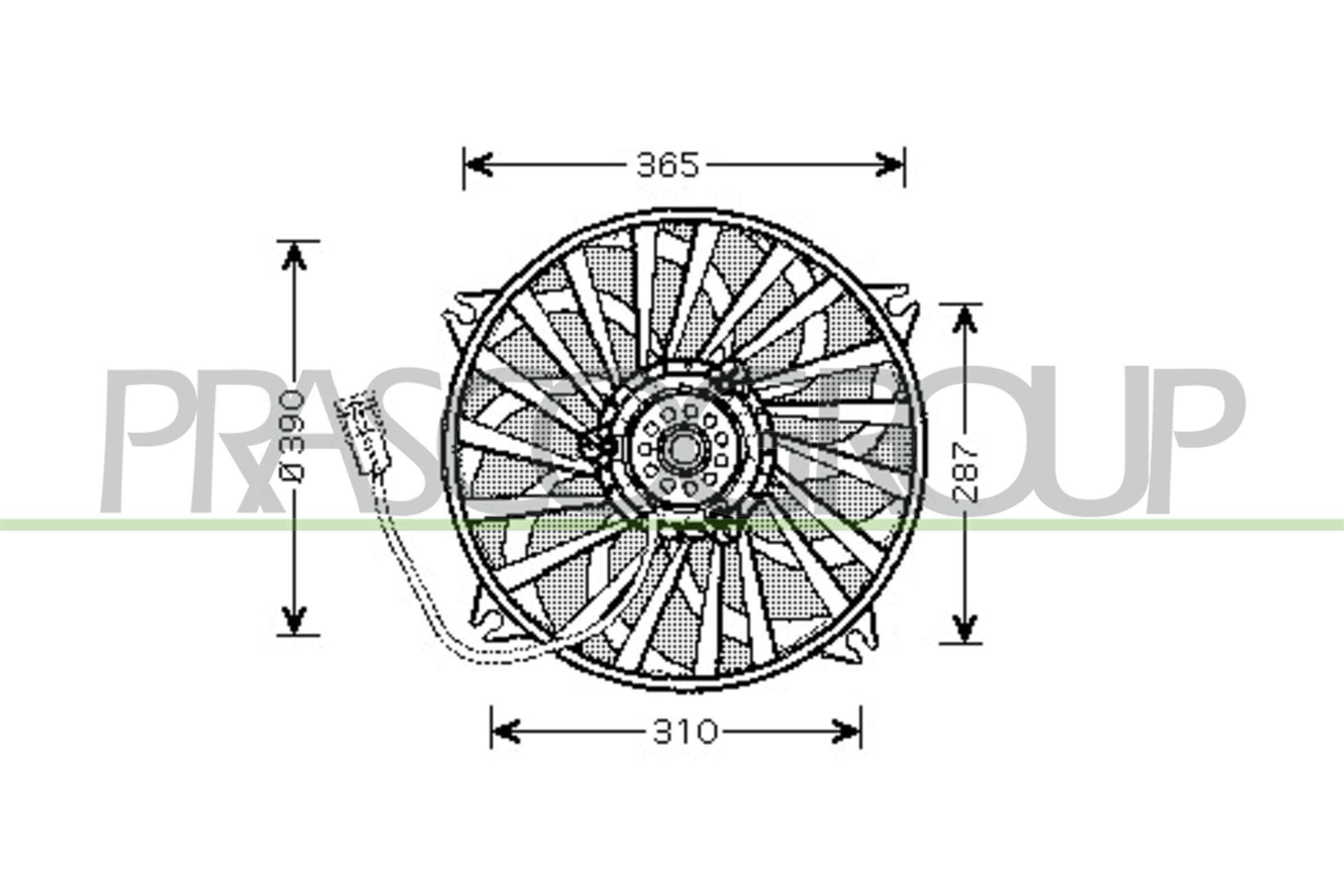 PRASCO Lüfter, Motorkühlung ci424f001 für Citroën Peugeot