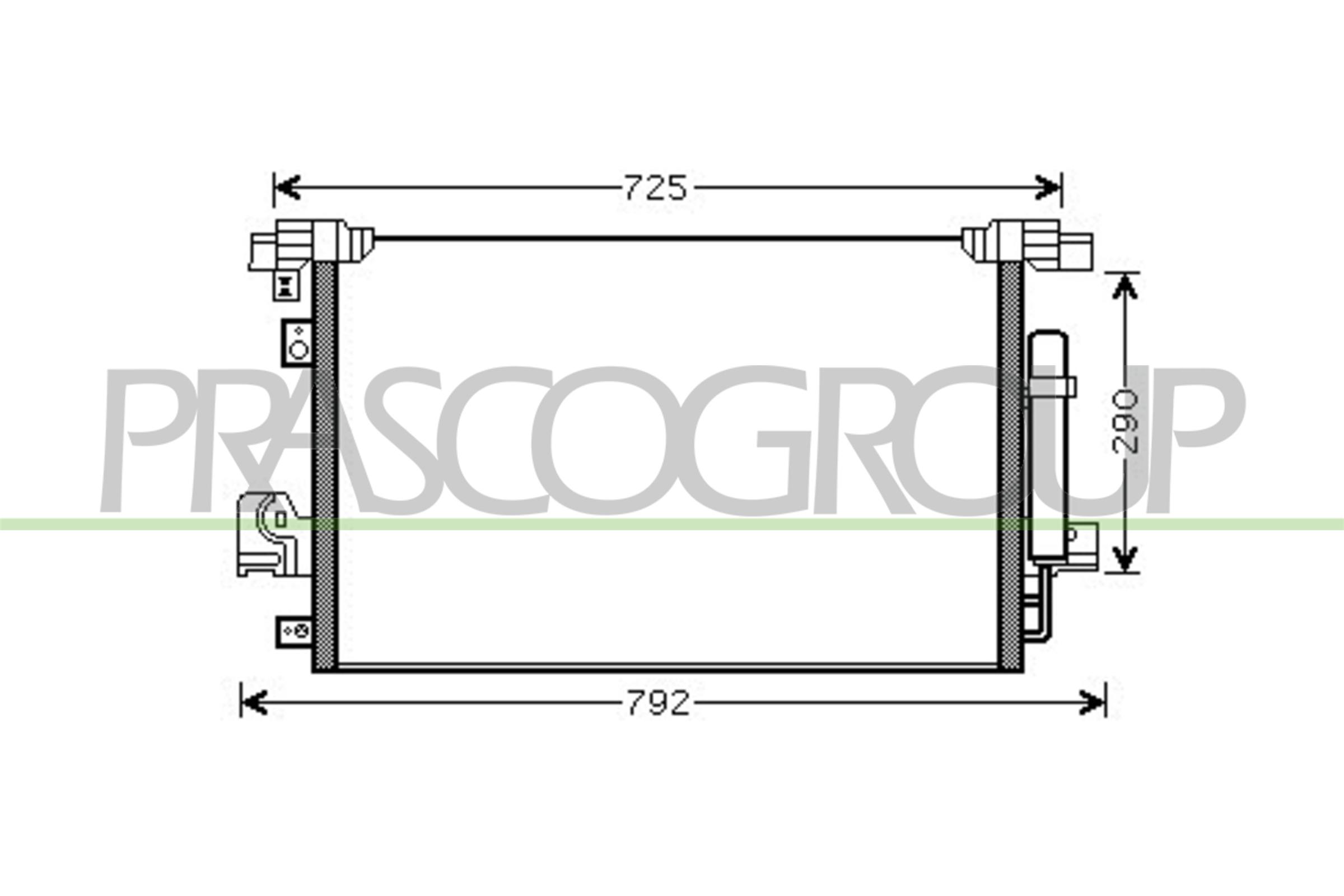 Prasco Kondensator, Klimaanlage Ci802c001 Für Citroën Peugeot Mitsubishi
