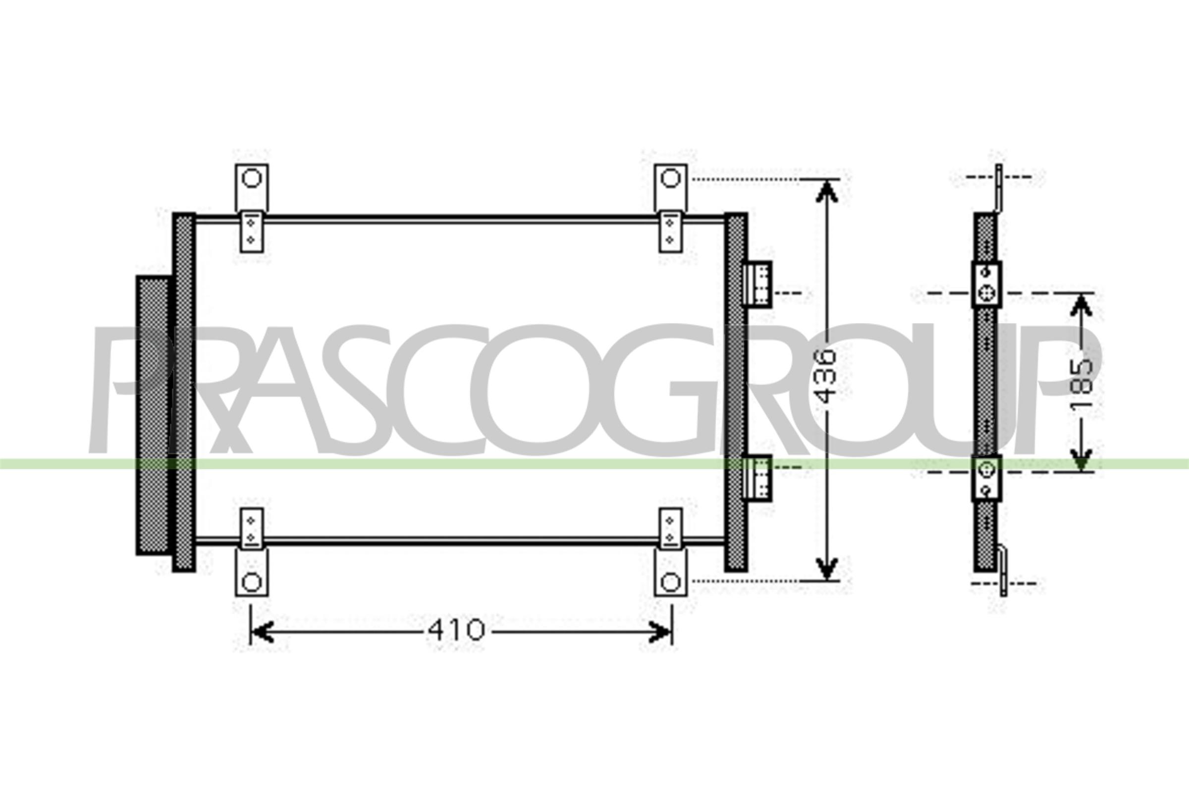 Prasco Kondensator, Klimaanlage Ci952c001 Für Fiat Citroën Peugeot
