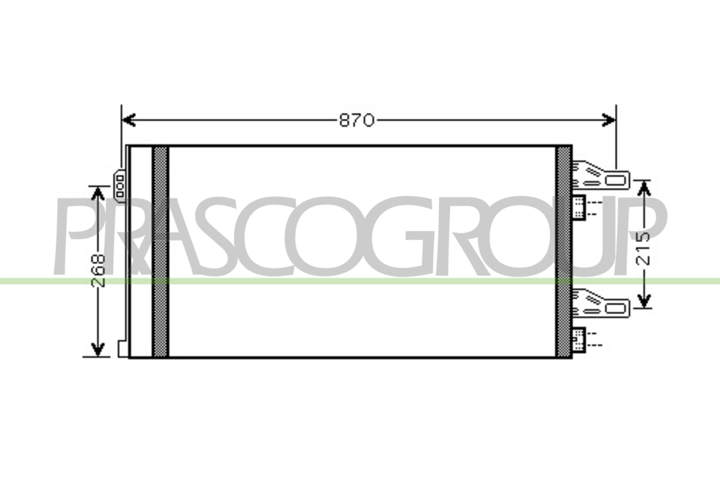 Prasco Kondensator, Klimaanlage Ci954c001 Für Fiat Citroën Peugeot