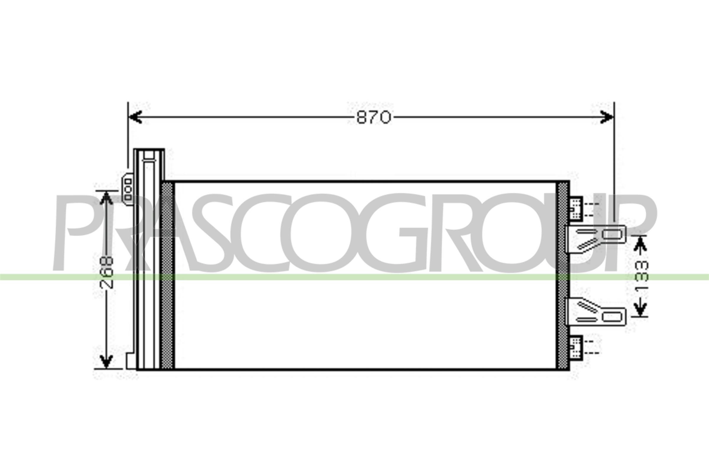 Prasco Kondensator, Klimaanlage Ci954c002 Für Fiat Citroën Peugeot