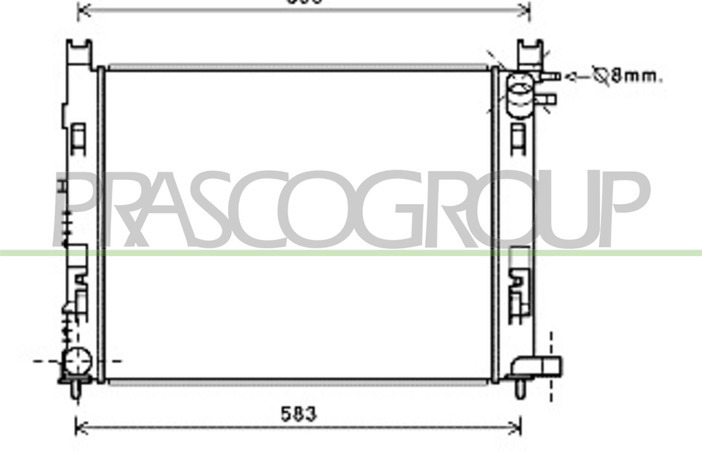 Prasco Kühler, Motorkühlung Da226r002 Für Dacia Renault