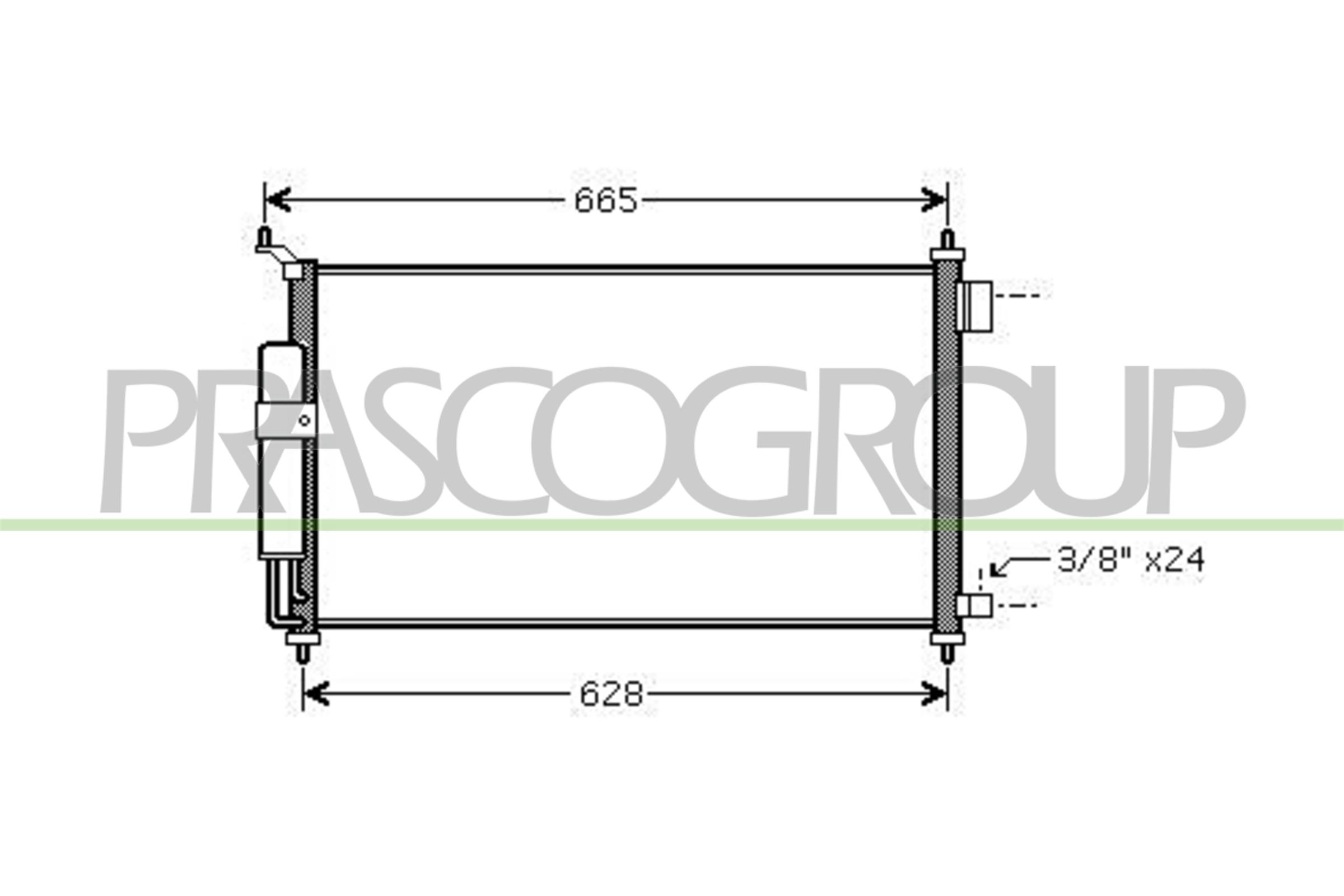 Prasco Kondensator, Klimaanlage Ds011c004 Für Nissan
