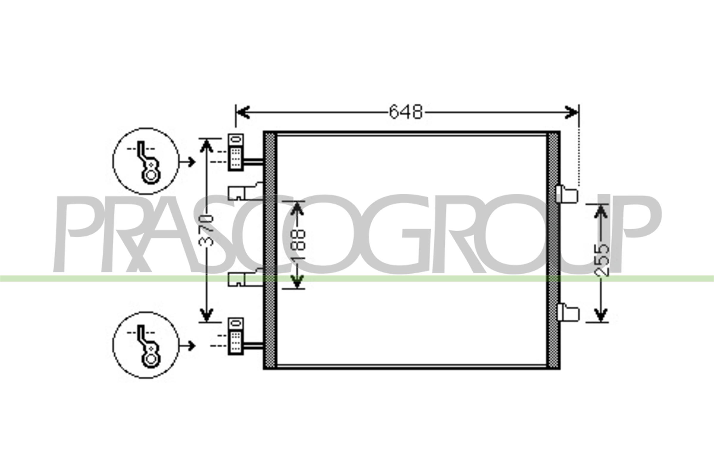 Prasco Kondensator, Klimaanlage Ds952c003 Für Nissan