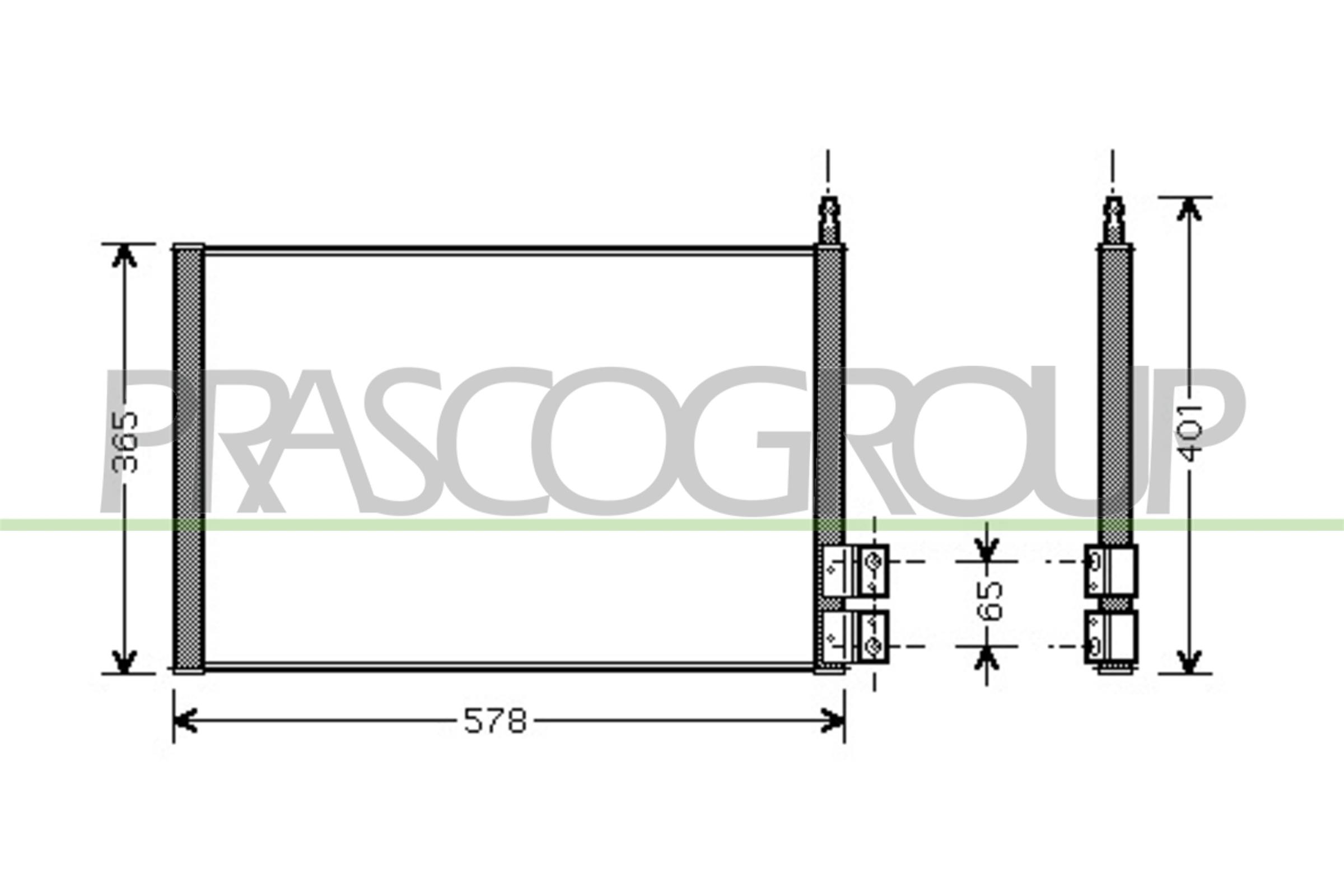 Prasco Kondensator, Klimaanlage Fd340c001 Für Ford Mazda