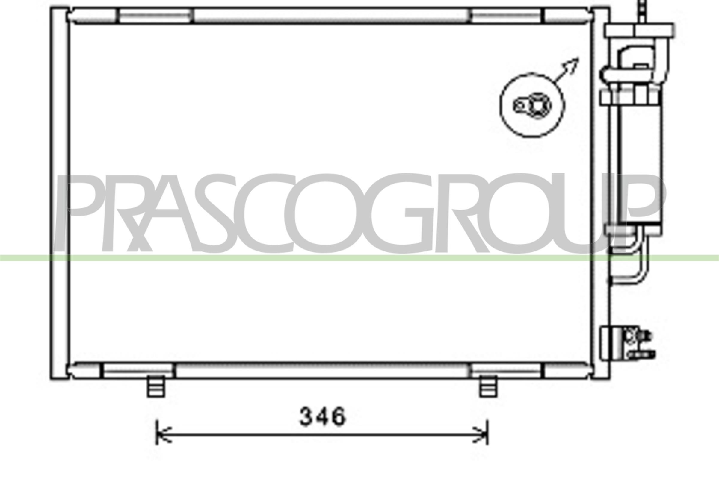PRASCO Kondensator, Klimaanlage fd344c003 für Ford