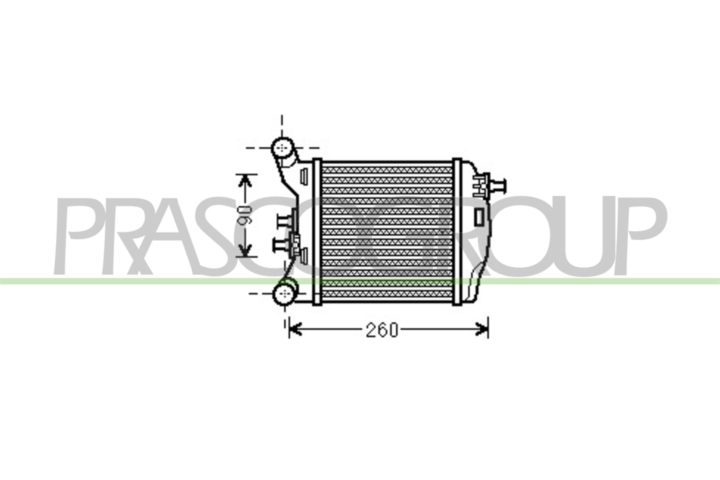 PRASCO Ladeluftkühler ft030n002 für Fiat