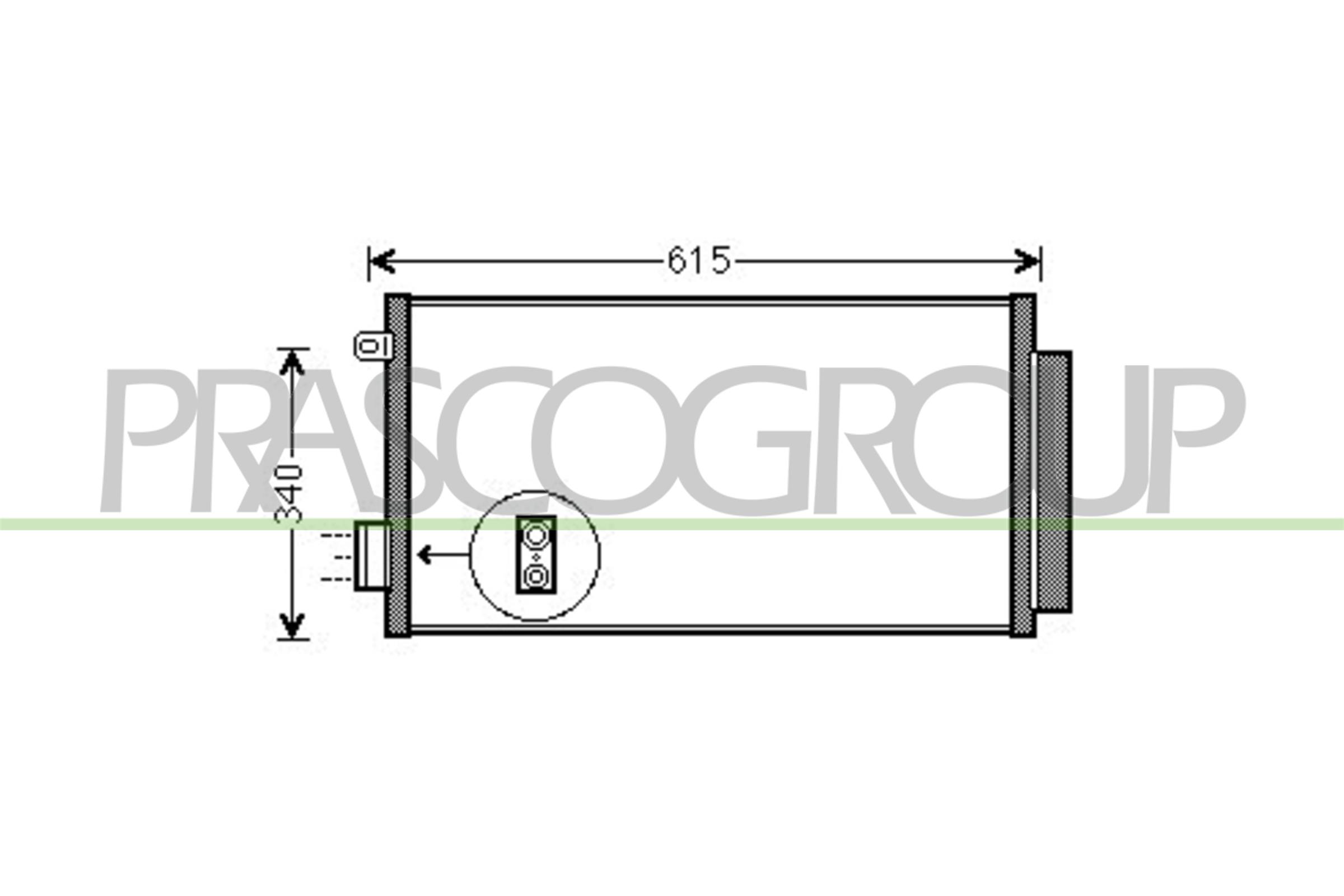 Prasco Kondensator, Klimaanlage Ft040c001 Für Fiat