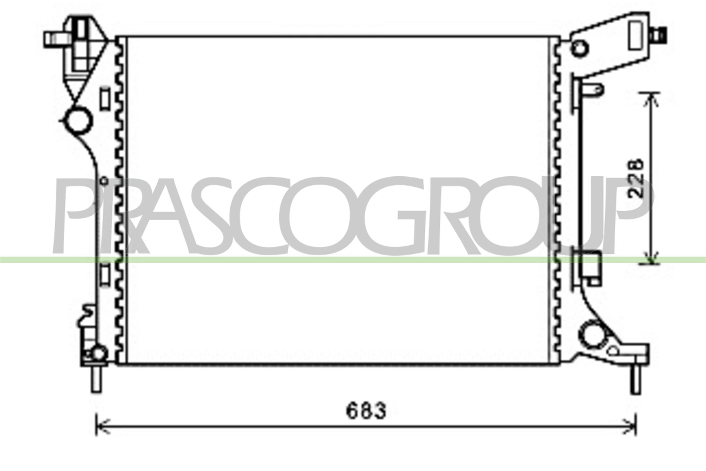 Prasco Kühler, Motorkühlung Ft040r001 Für Fiat