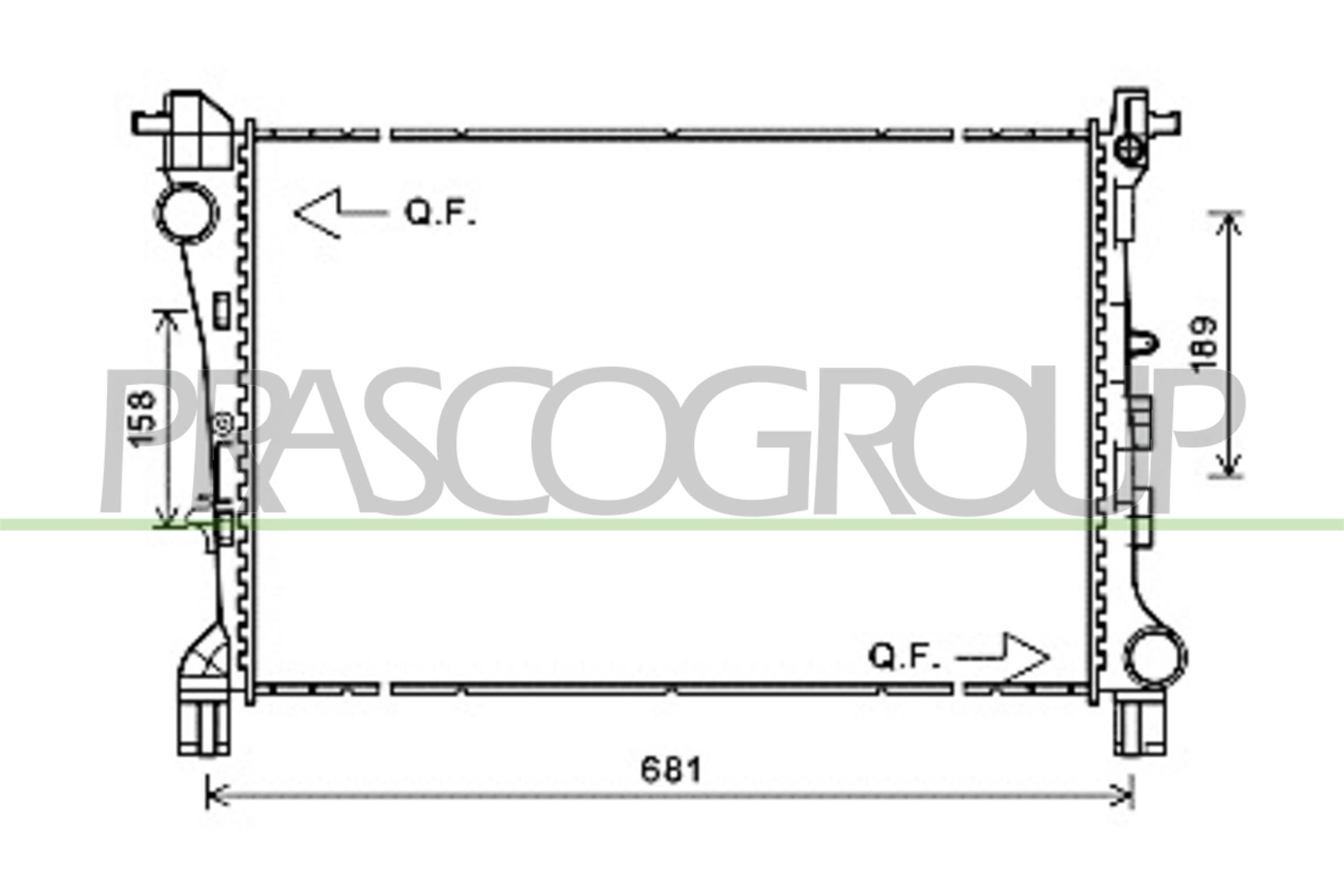 Prasco Kühler, Motorkühlung Ft040r003 Für Fiat