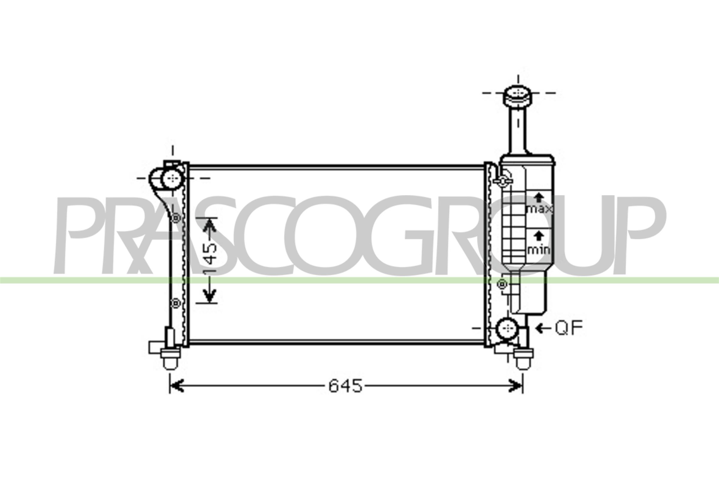 Prasco Kühler, Motorkühlung Ft122r004 Für Fiat