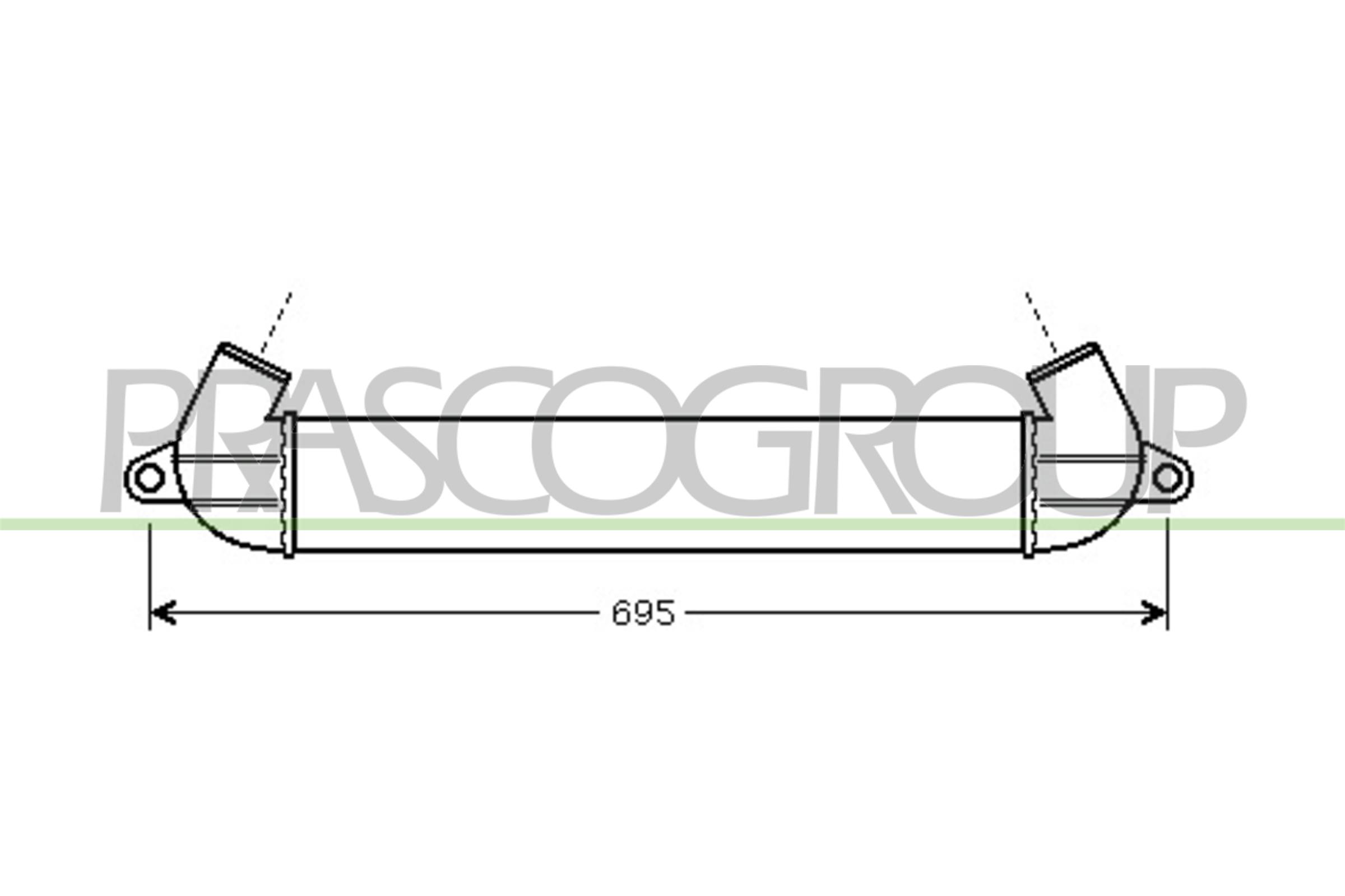 Prasco Ladeluftkühler Ft908n001 Für Fiat