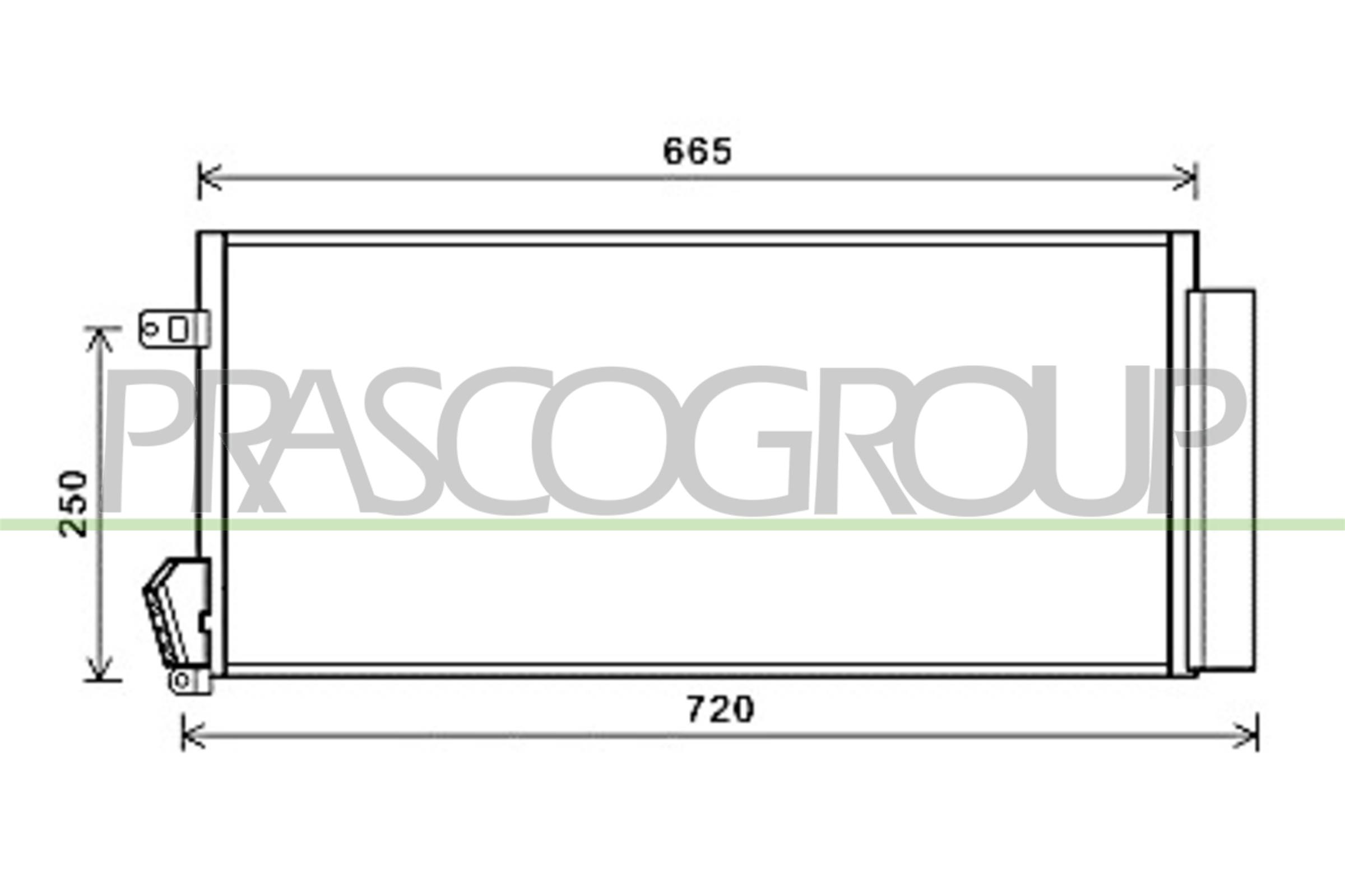 Prasco Kondensator, Klimaanlage Ft910c001 Für Fiat